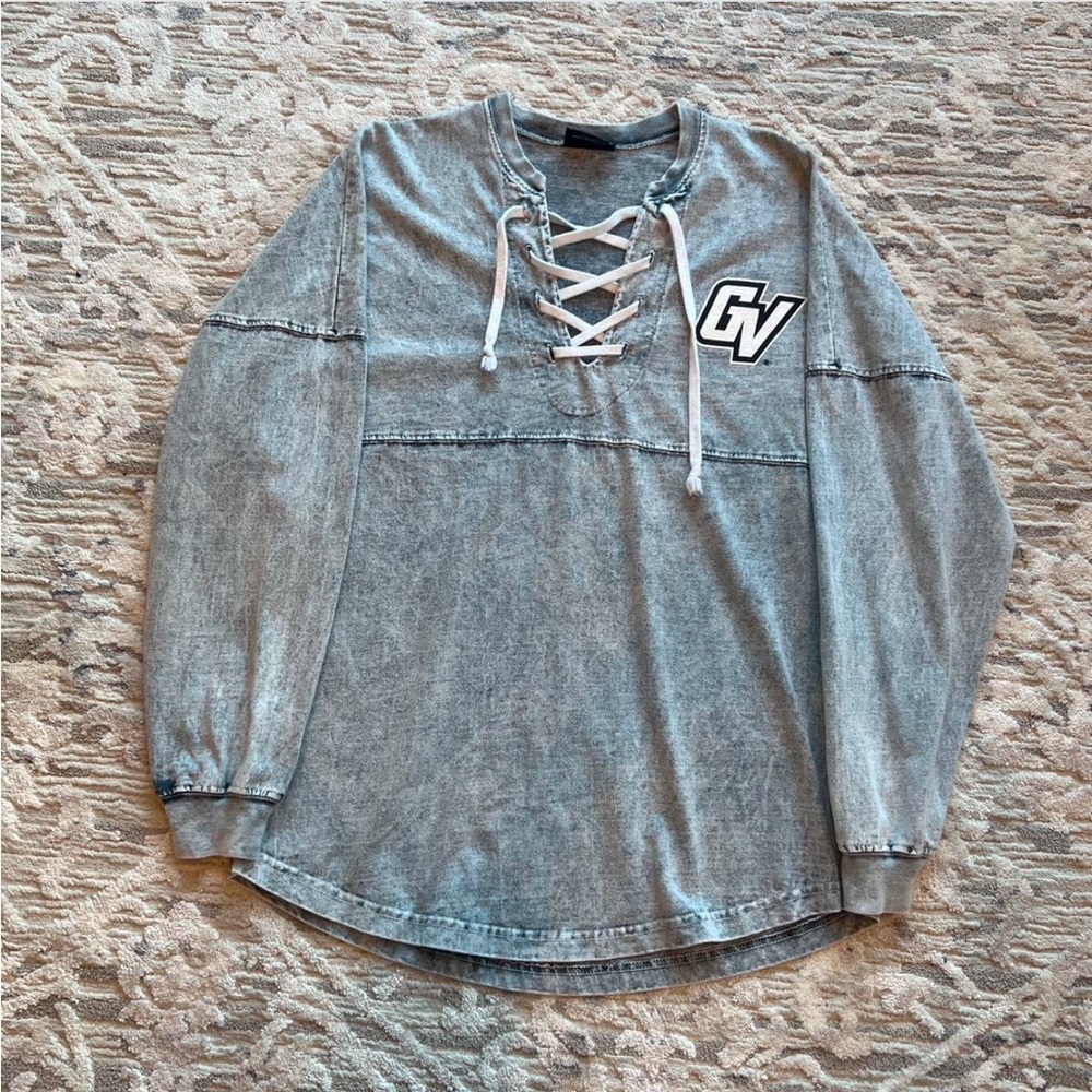 Lace-up GVSU Long Sleeve Shirt